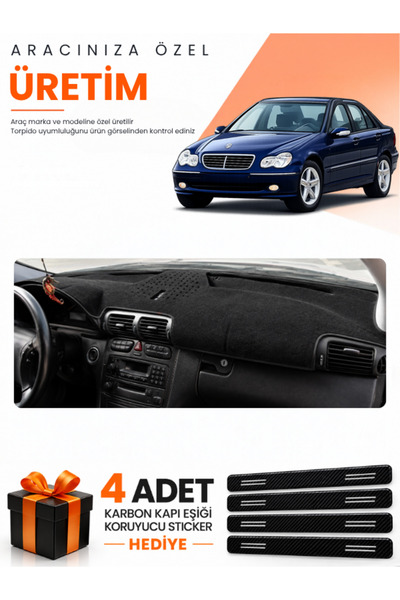 e-biz Mercedes W203 C-Class (2000-2007) Compatible Dashboard Protection Cover...