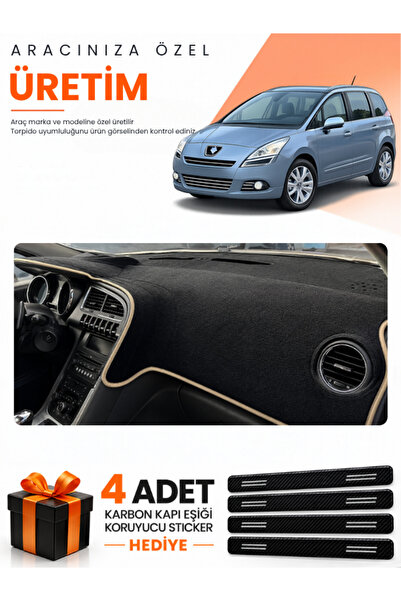 e-biz Peugeot 5008 Screenless (2010-2014) Compatible Dashboard Protection Cov...