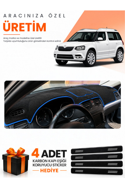 e-biz Skoda Yeti (2012-2018) Compatible Dashboard Protection Cover Auto Cover...
