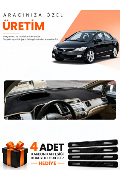 e-biz Honda Civic Fd6 (2005-2011) Compatible Dashboard Protection Cover Auto ...