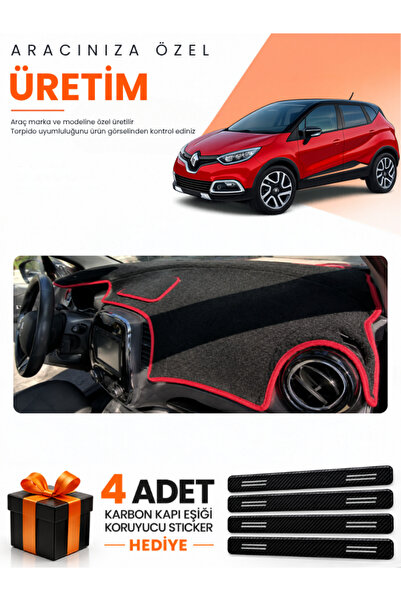 e-biz Renault Captur 1 (2013-2019) Compatible Dashboard Protection Cover Auto...
