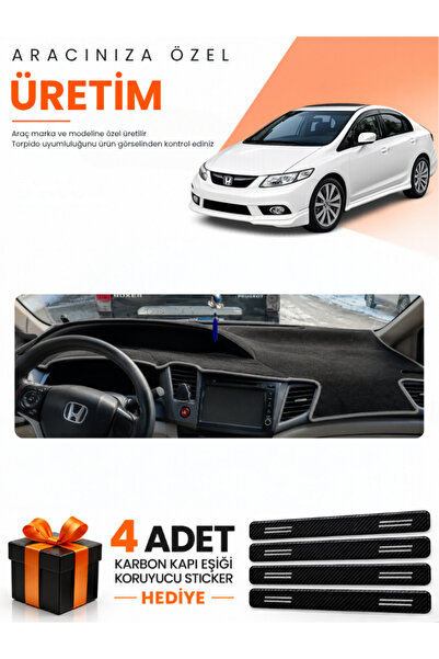 e-biz Honda Civic Fb7 (2011-2015) Compatible Dashboard Protection Cover Auto ...