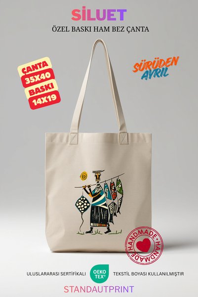 SİLUET Raw Cotton Bag