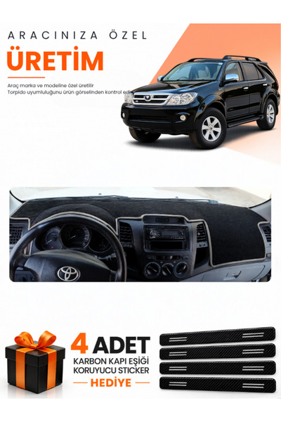 e-biz Toyota Fortuner (2005-2014) Compatible Dashboard Protection Cover Auto ...