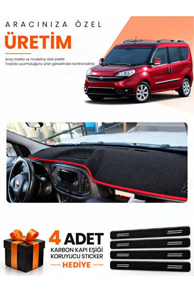 e-biz Fi̇at Doblo Fully Closed (2015-2023) Compatible Dashboard Protection Co...