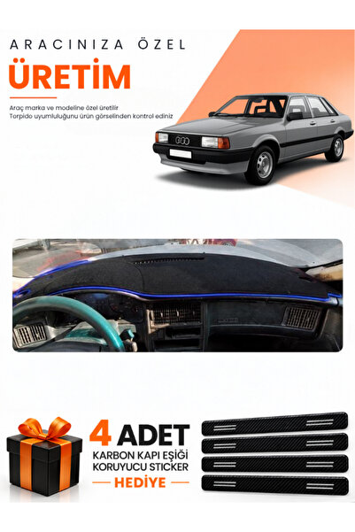 e-biz غطاء حماية توربيدو متوافق مع سيارة أودي 80 (1986-1996) - أسود-أزرق - AU001