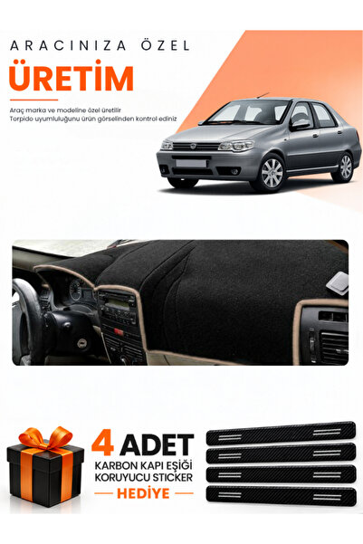 e-biz Fiat Albea (2005-2012) Compatible Dashboard Protection Cover Auto Cover...