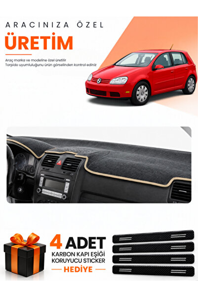 e-biz Volkswagen Golf 5 (2003-2009) Compatible Dashboard Protection Cover Aut...