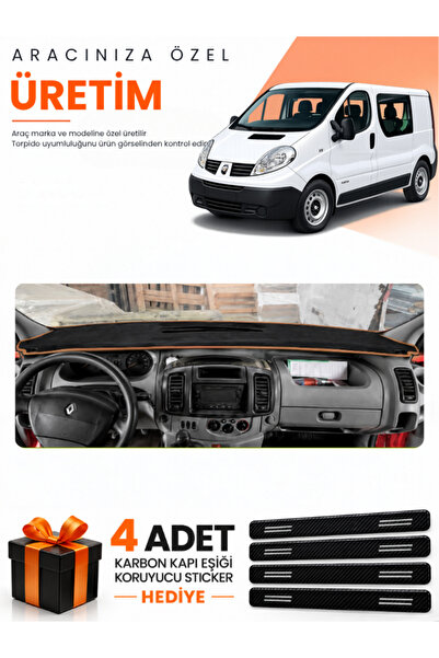e-biz Renault Trafi̇c (2004-2010) Compatible Torpedo Protection Cover Auto Co...