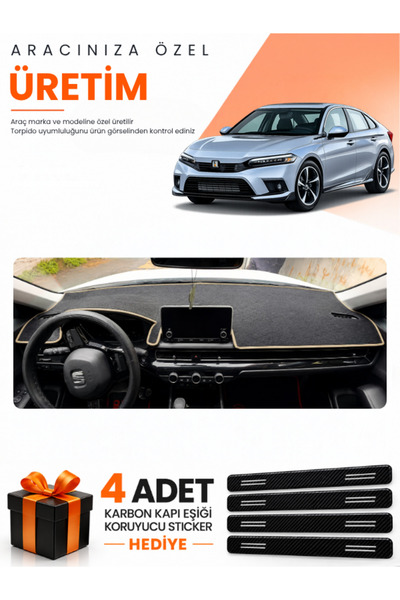 e-biz Honda Civic Fe1 (2022-2026) Compatible Dashboard Protection Cover Auto ...