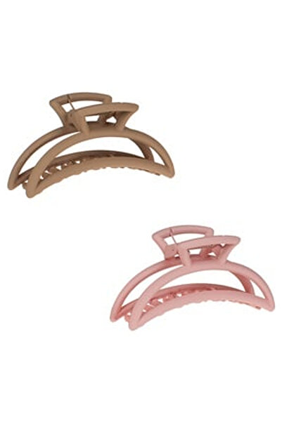 OEM Clame Par Taupe Powder Pink pentru Femei 11cm - 2buc