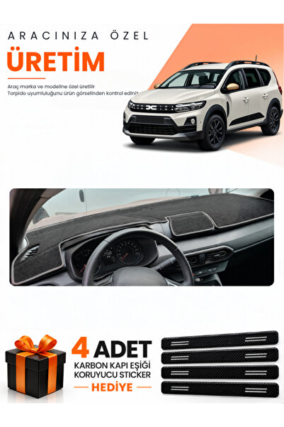 e-biz Daci̇a Jogger Screenless (2022-2026) Compatible Dashboard Protection Co...