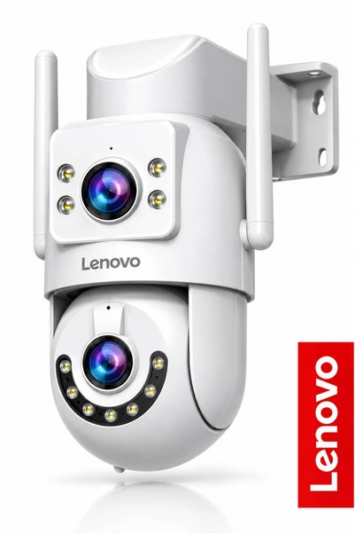 LENOVO X6T Smart 4K Wifi Akıllı Güvenlik Kamerası – Gece Görüşlü Kablosuz IP 2 Kamera – 3+3MP