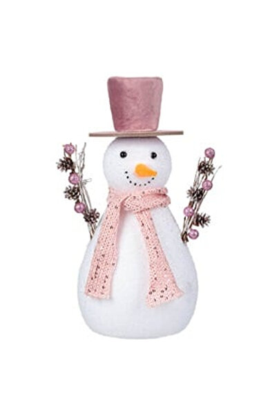 OEM Figura Decorativa de Craciun din Spuma Om de Zapada cu Palarie & Fular Ro...