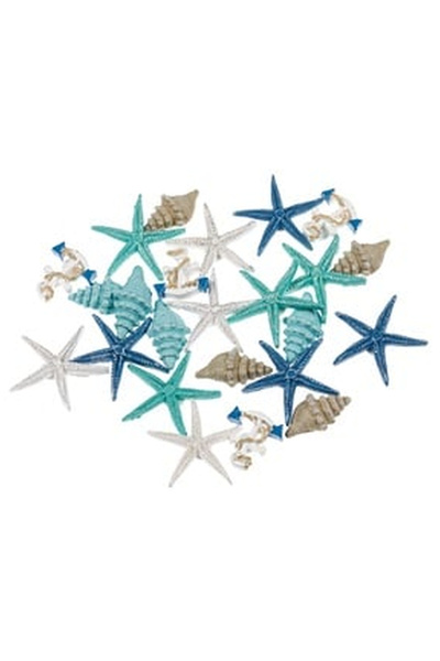 OEM Decoratiuni Autocolante Stele de Mare Scoici Ancore Colorate 4.5cm - 24buc