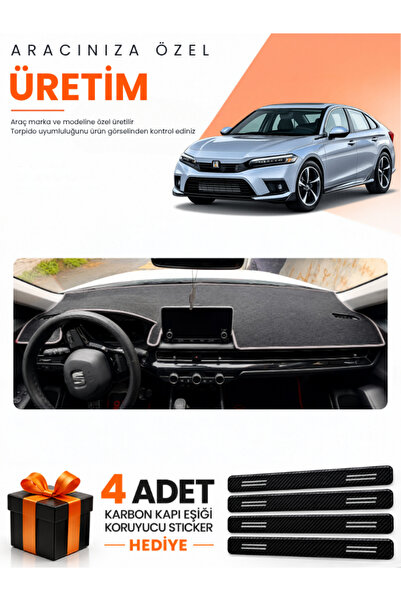 e-biz Honda Civic Fe1 (2022-2026) Compatible Dashboard Protection Cover Auto ...