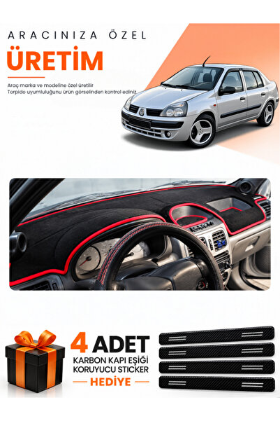 e-biz Renault Cli̇o Symbol Ali̇ze (2002-2008) Compatible Torpedo Protection C...