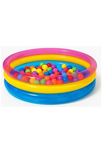 OEM Spatiu de Joaca Gonflabil Piscina Colorata cu 60 de Bile Ø86x25cm