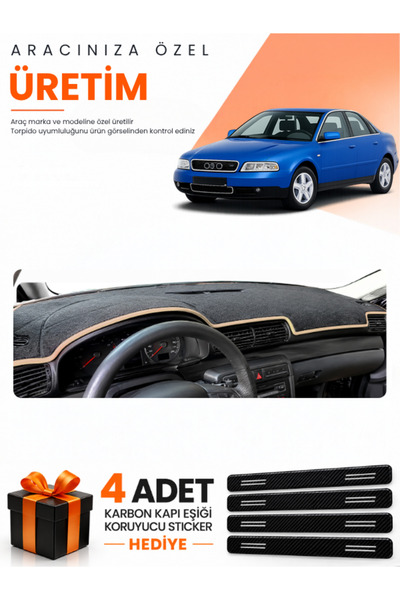 e-biz Audi A4 (1994-2001) Compatible Dashboard Protection Cover Auto Cover - ...