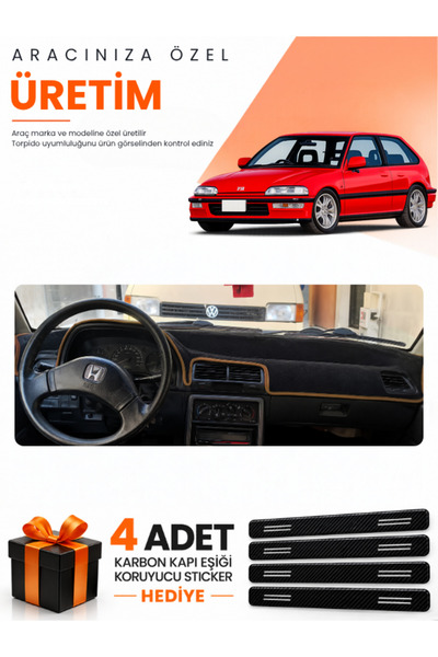 e-biz Honda Civic Ef (1988-1991) Compatible Torpedo Protection Cover Auto Cov...