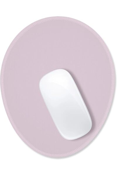 GENERAL Hsurbtra Mouse Pad, Premium Texture Small Round 8.5 x Inch White Stit...