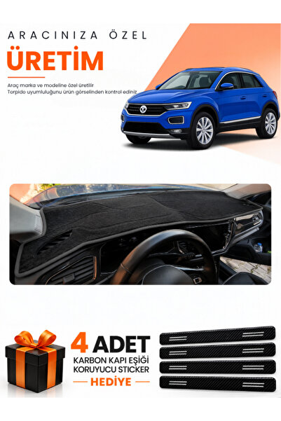 e-biz Volkswagen T-Roc (2017-2023) Compatible Dashboard Protection Cover Auto...