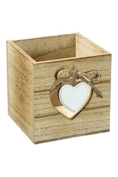 OEM Suport din Lemn Inima Pixuri 9x9cm