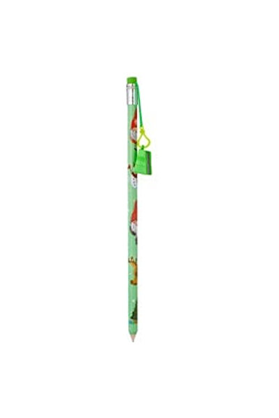 OEM Creion Mare de Craciun Verde cu Figurine & Ascutitoare 38.5cm