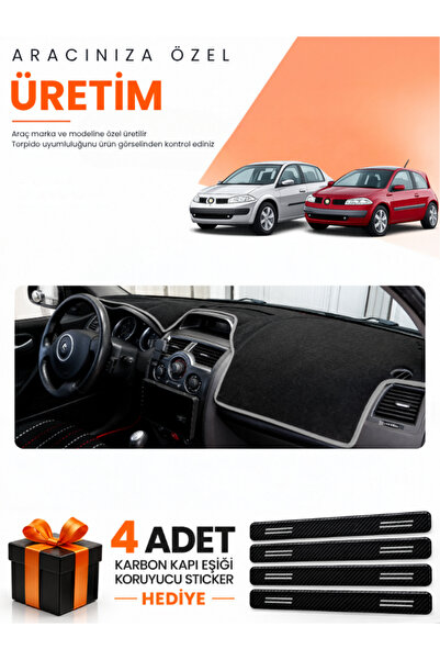 e-biz Renault Megane 2 Small Screen (2002-2009) Compatible Torpedo Protection...