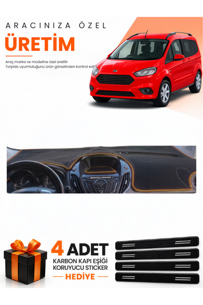 e-biz Ford Courier (2013-2020) Compatible Torpedo Protection Cover with Scree...