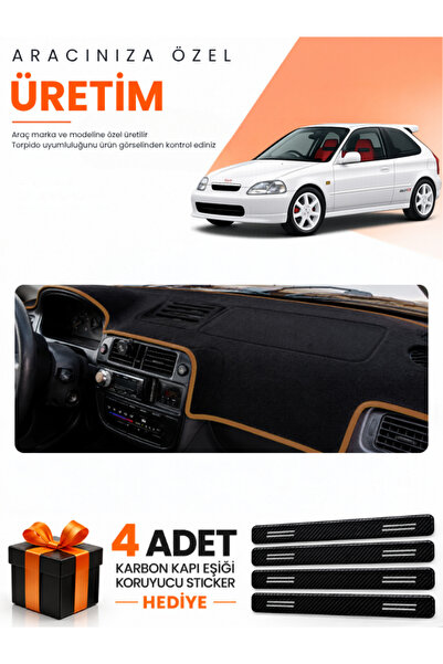 e-biz Honda Civic Ek-Ej-Em (1995-2000) Compatible Torpedo Protection Cover Au...