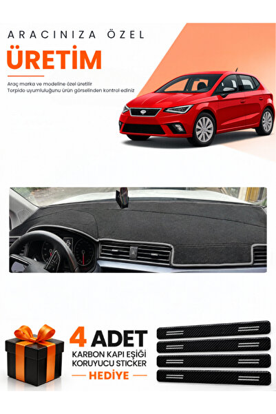 e-biz غطاء حماية توربيدو متوافق مع سيارة SEAT IBIZA (2017-2021) - أسود-رمادي ...