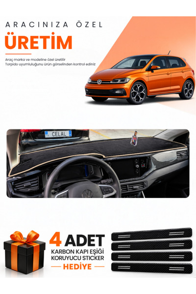 e-biz Volkswagen Polo (2022-2025) Compatible Dashboard Protection Cover Auto ...
