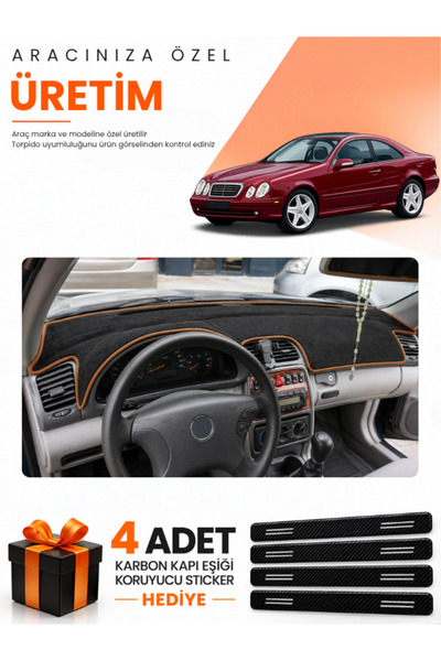 e-biz Mercedes W208-C208 Clk (1997-2002) Compatible Dashboard Protection Cove...