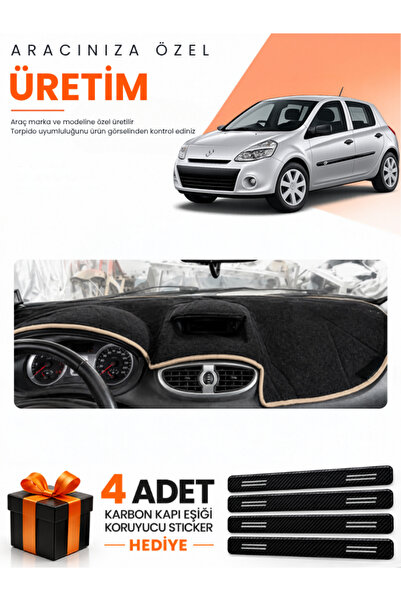 e-biz Renault Clio 3 (2005-2012) Compatible Dashboard Protection Cover Auto C...