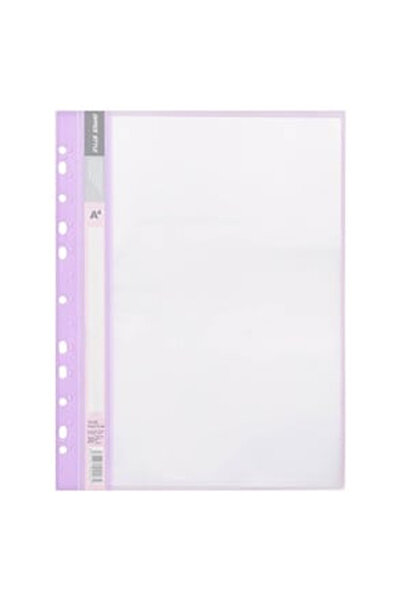 OEM Dosar Plastic A4 Mov Pastel cu 20 de Folii Transparente pentru Biblioraft