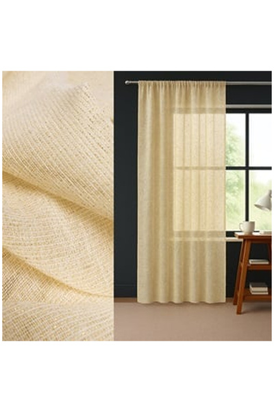 OEM Perdea cu Rejansa Bej & Lurex Auriu 140x260cm