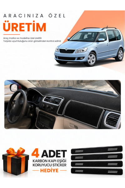 e-biz Skoda Roomstar (2006-2015) Compatible Dashboard Protection Cover Auto C...
