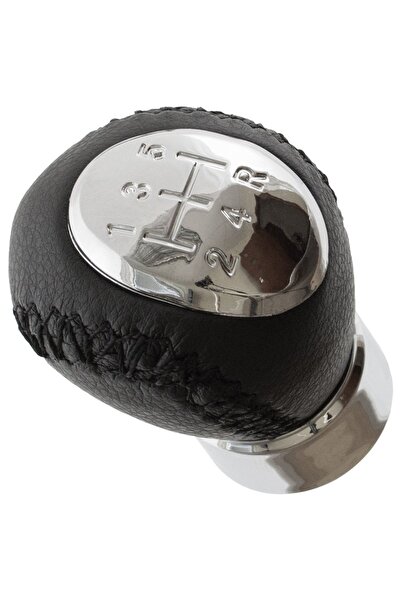 M MODECAR Mazda 323/323F BJ 98-04 Nucă schimbător de viteze PIELE NEAGRĂ 5 VI...