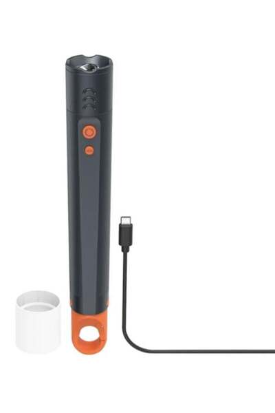 Hama Lanterna reîncărcabilă antișoc FLX1200-C, 4 moduri + SOS, cu zoom, Gri