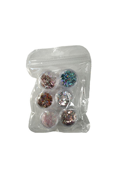 Tradesor Σετ Glitter νυχιών Nail Art - ND133 - 6pcs - 910563