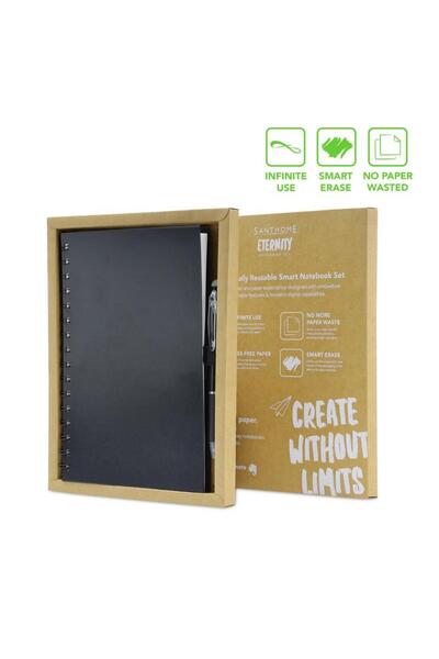 MAXPRINT Eternity - The Reusable Notebook & Pen Set - Black