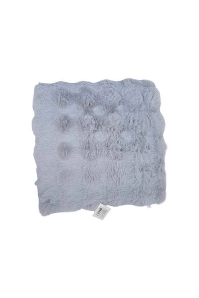 Tradesor Μαξιλάρι καρέκλας γούνινο - 40x40cm - 571537 - Light Grey