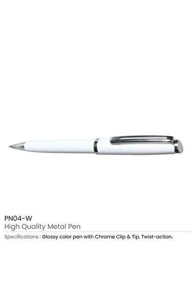 MAXPRINT High Quality Metal Pens, PN03 / White