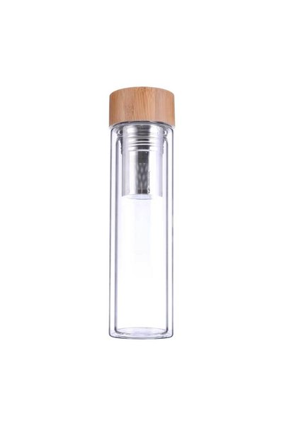 MAXPRINT Glass and Bamboo Flask