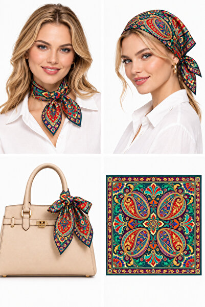 Mavi Masal Eșarfă cu model pentru femei, bandană elegantă, bandană autentică,...