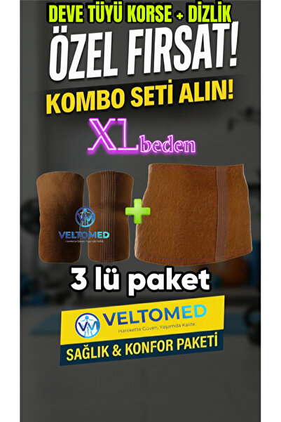 XL beden Deve Tüyü Korse ve dizlik takım Sıcak Tutar Bel Ağrıları Fıtık Bel Kuşağı, Yün Bel Korsesi