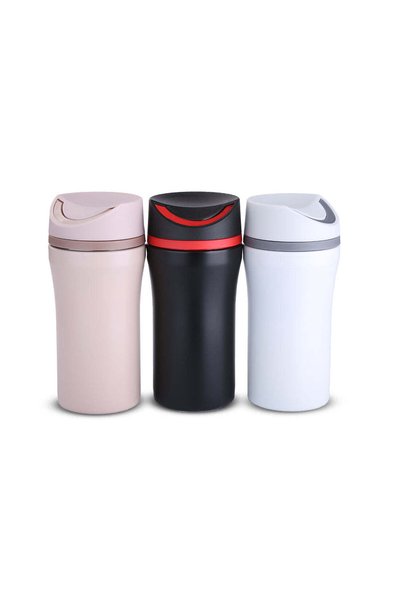 MAXPRINT Travel Flask Plus - 350ml Insulated Travel Mug, Black