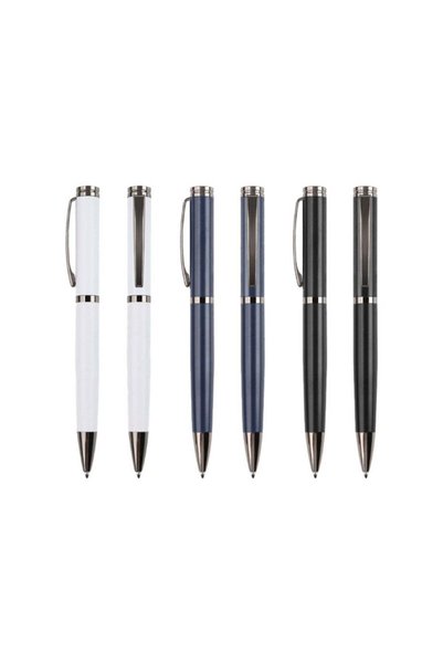 MAXPRINT Classy Pen - Elegant Lacquered Metal Pen, White