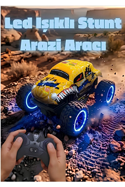 Boratila Toys 1:18 Ölçek Led Işıklı Şarjlı Off-Road 360 Derece Dönebilen Stun...